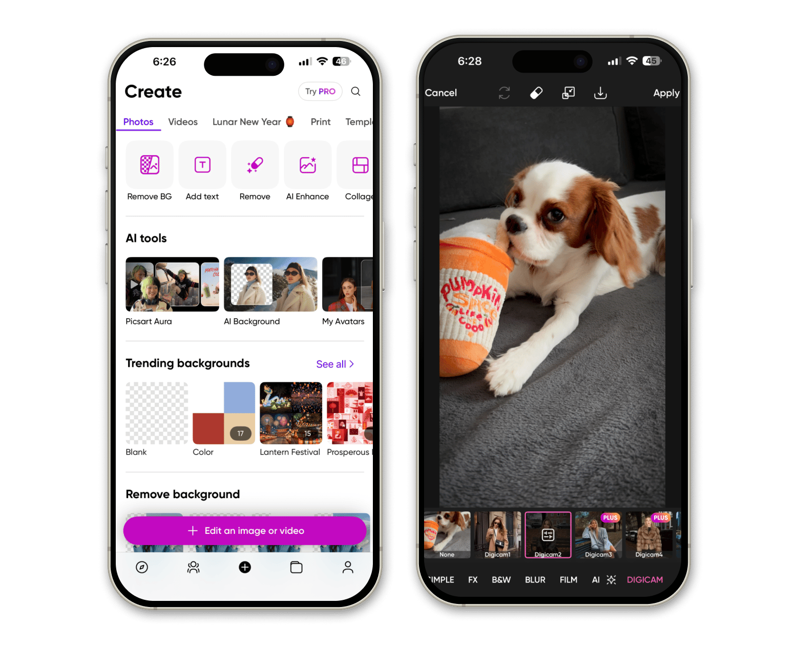 Picsart free photo editing app for iPhone